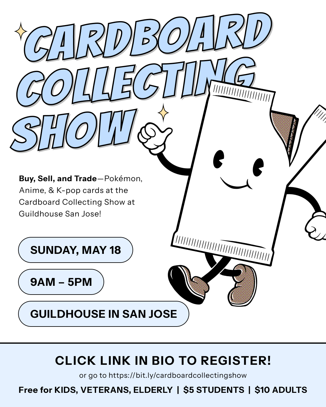 Published first Cardboard Collecting Show social graphic